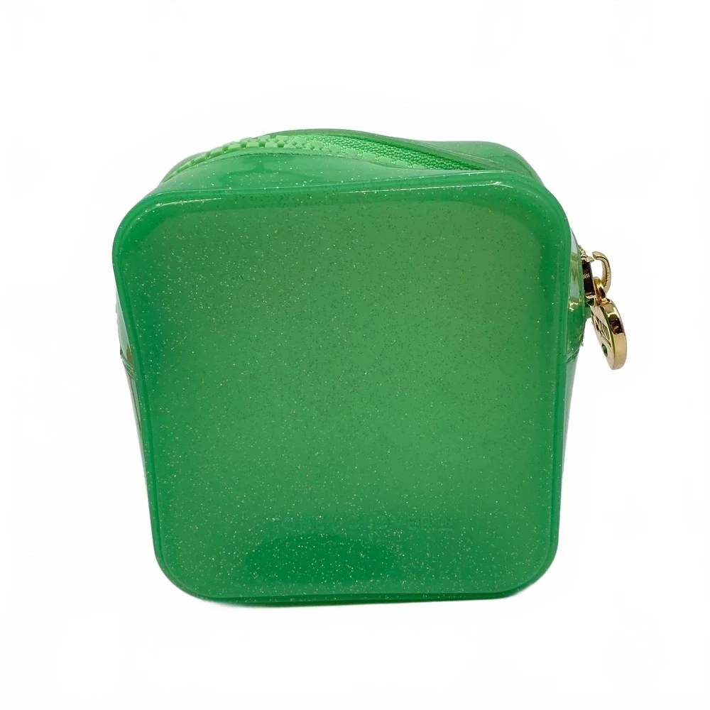 Stoney Clover Lane Jelly Zip Pouch Green Rubber Clutch | OS Regular